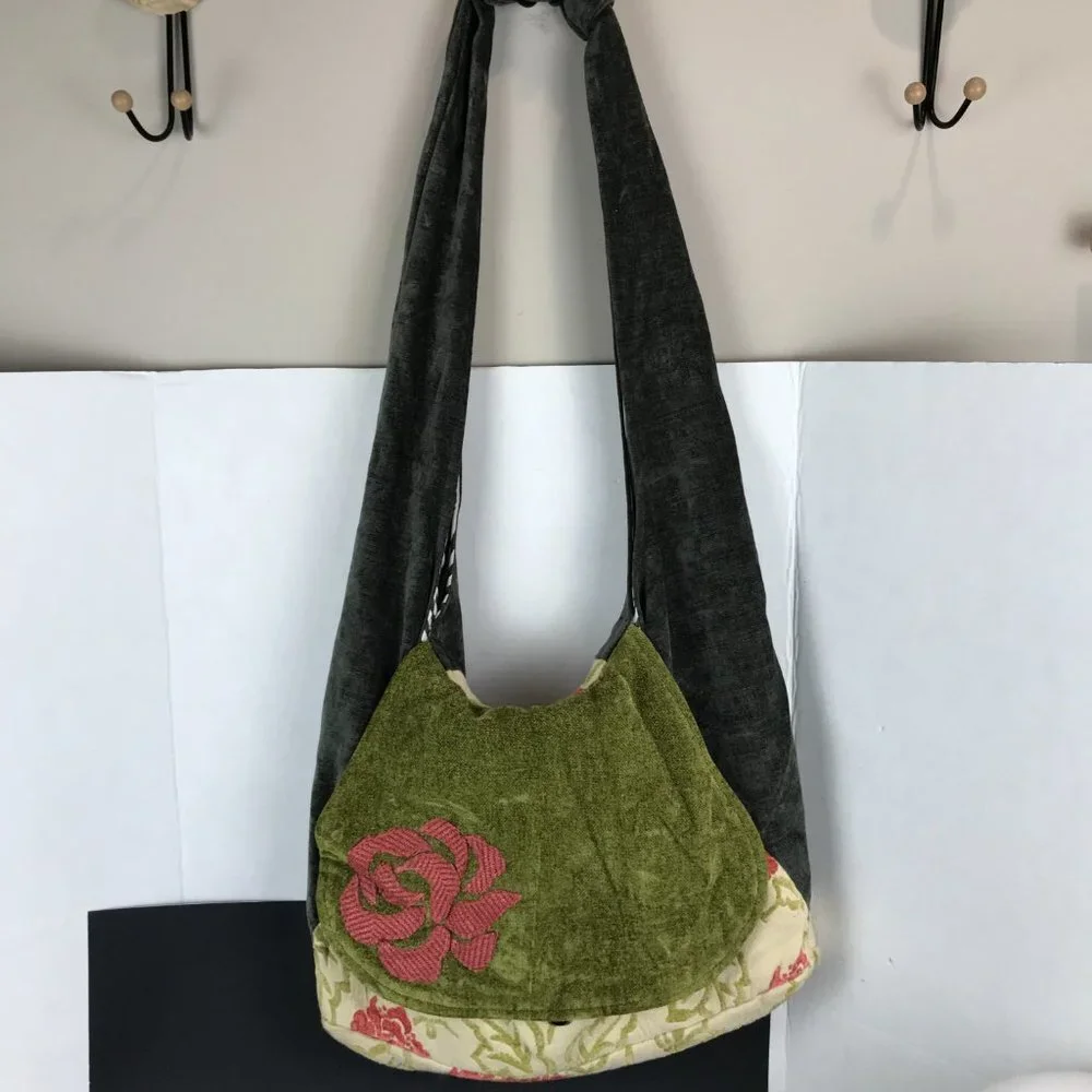 Handmade Multi color Fabric Boho Bag